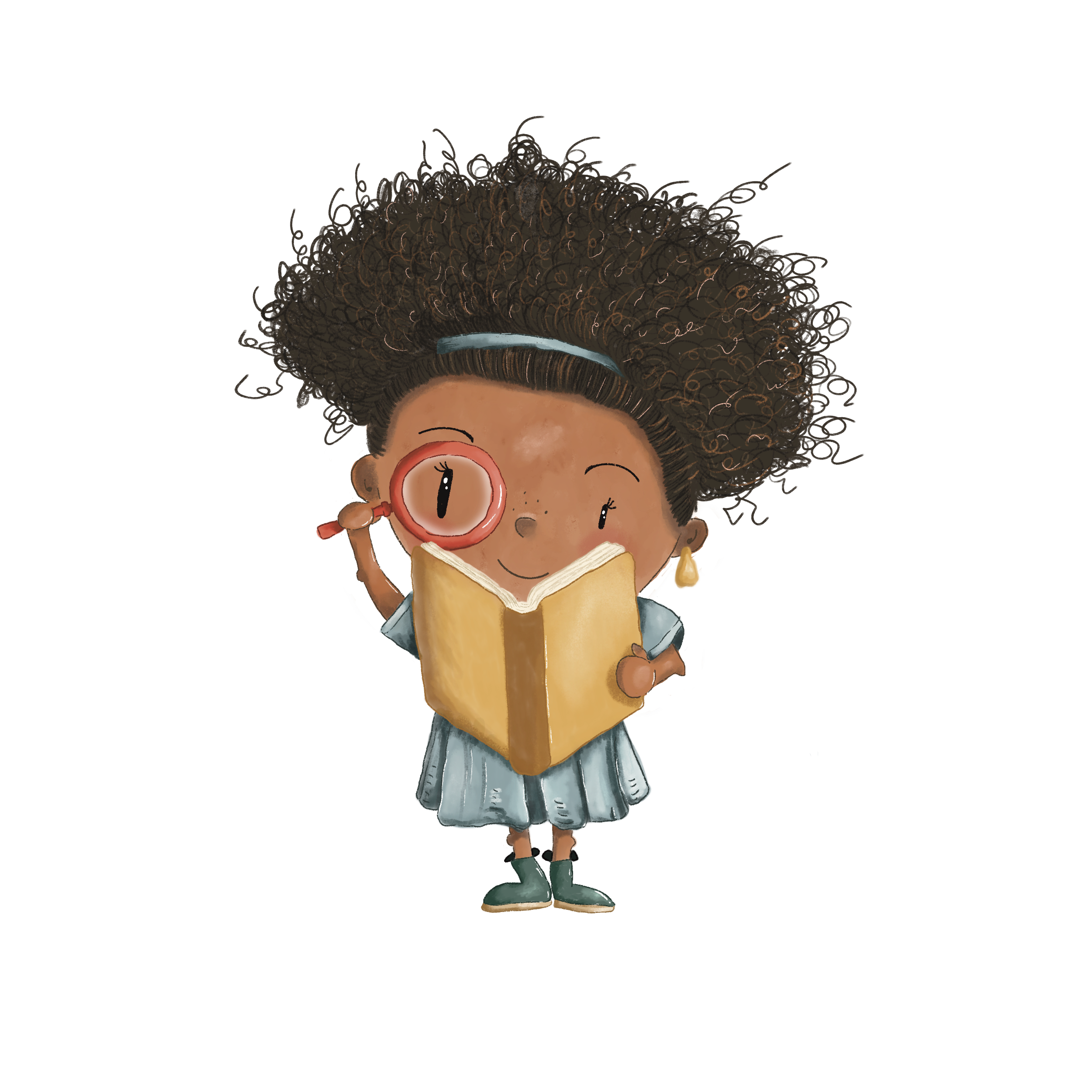Detective girl character