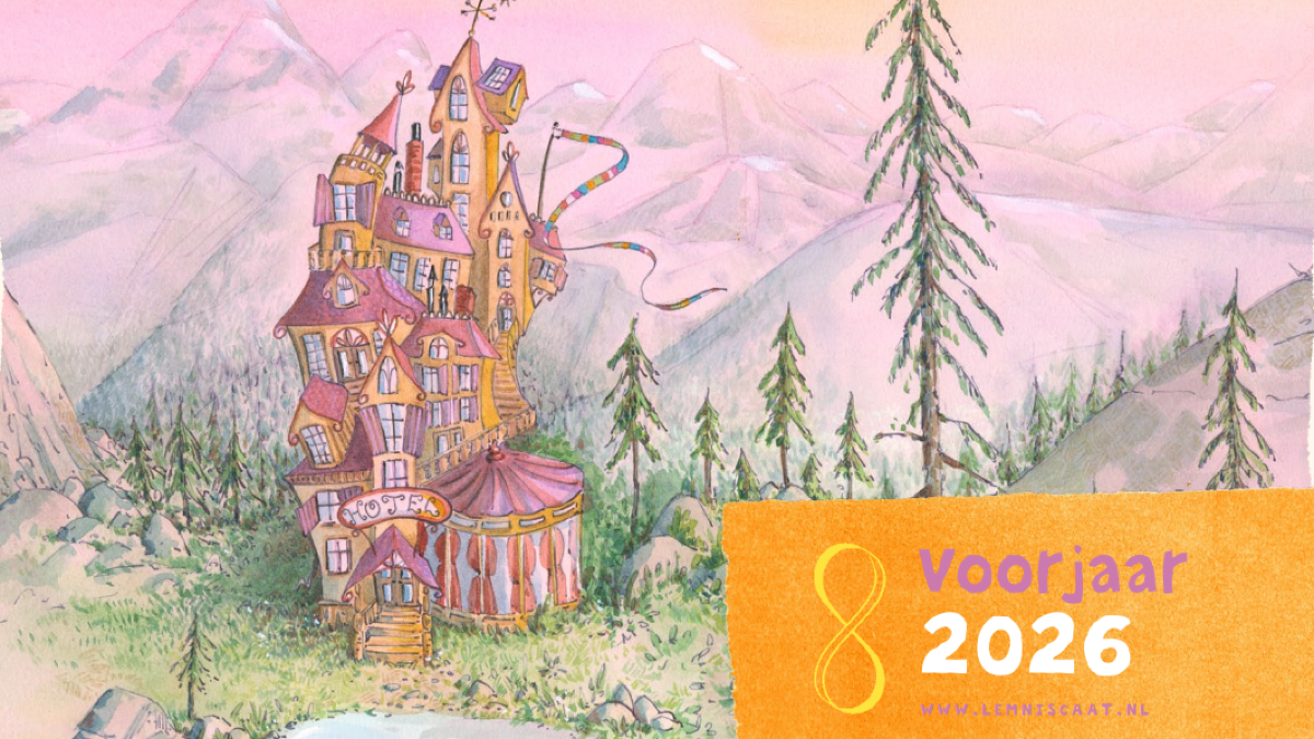 De voorjaarsbrochures 2026 van kinderboeken op een rij