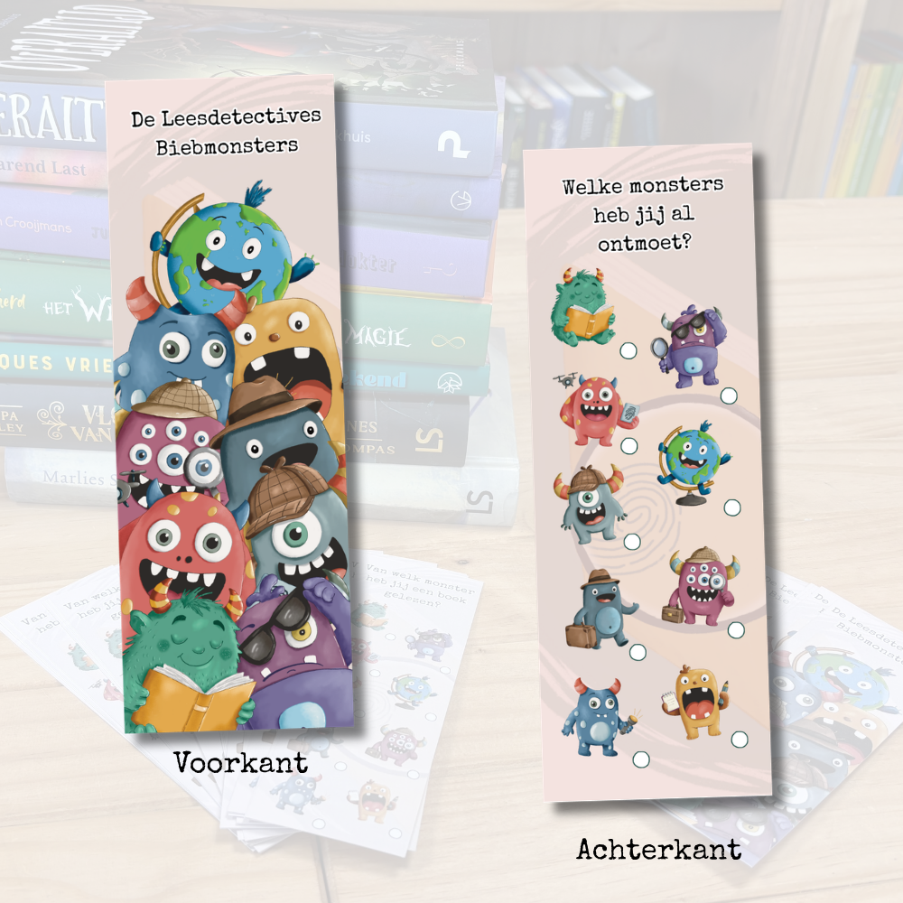 Biebmonsters Boekenleggers (100 stuks)